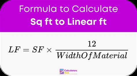 ft to sq ft conversion|square feet to linear feet calculator.